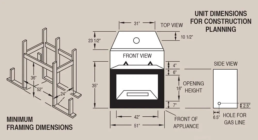 LFP 42" 18" LINEAR B-VENT