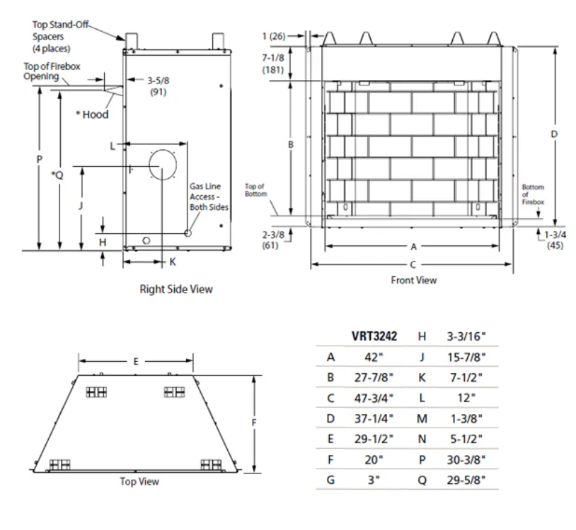 Superior VRT3242 Traditional Vent-Free Gas Fireplace